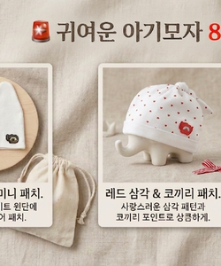 [무루] 귀여운 아기모자 8000원